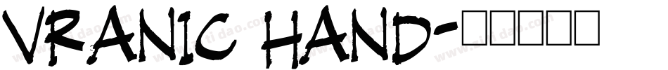 Vranic Hand字体转换